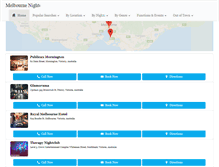 Tablet Screenshot of melbournenightclubs.com.au